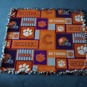 Clemson Tigers No Sew Fleece Blanket